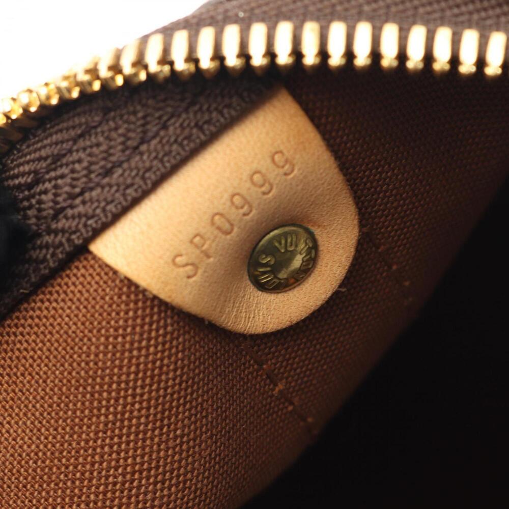 LOUIS VUITTON Authentic Brown Monogram Leather Keepall 60 Boston Bag - Picture 5 of 10